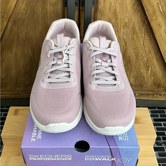 NEW Skechers Go Walk Womens Goga Mat™ + EVA Mauve Tennis Shoes Sneakers 8 - Picture 2 of 4